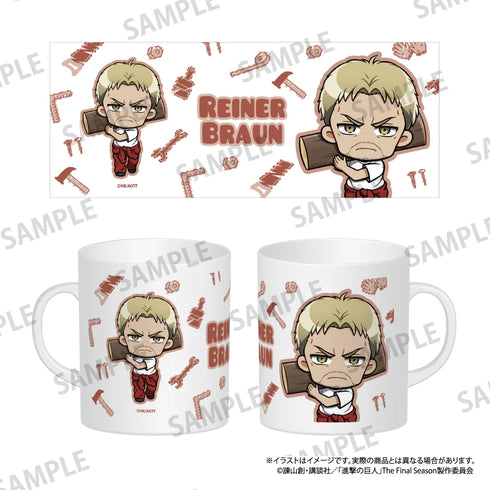 『進撃の巨人』フルカラーマグカップ ライナー・ブラウン(ミニキャラ)(DIY)