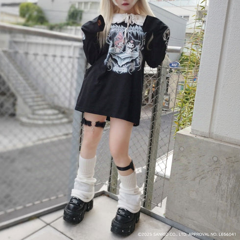 『サンリオキャラクターズ』QOOZA × マイメロディ&クロミ / コラボ L/S TEE