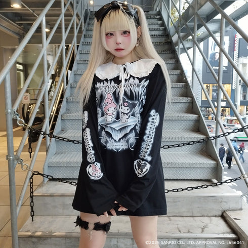 『サンリオキャラクターズ』QOOZA × マイメロディ&クロミ / コラボ L/S TEE