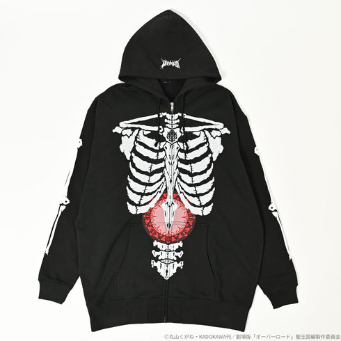 『オーバーロード』OVERLORD × QOOZA / Ainz Ooal Gown zip hoodie【202411再販】