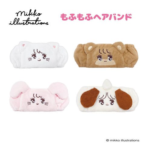 『mikko illustrations(ミッコ)』もふもふヘアバンド ムース