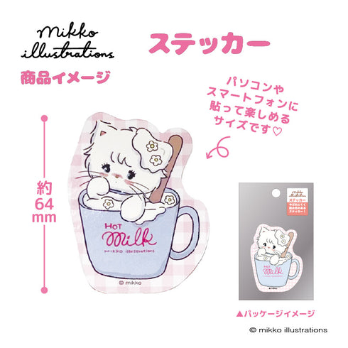 『mikko illustrations(ミッコ)』ステッカー スフレ