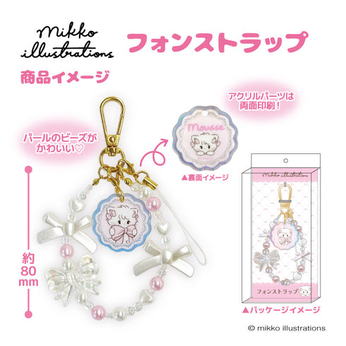 『mikko illustrations(ミッコ)』フォンストラップ キャミー