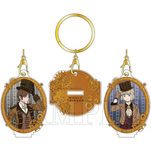 『ワールドトリガー』3チャームキーホルダー 二宮匡貴&那須玲(スチームパンク)