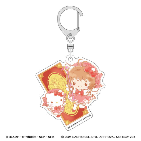 『カードキャプターさくら × サンリオキャラクターズ』アクリルキーホルダー/ハローキティ