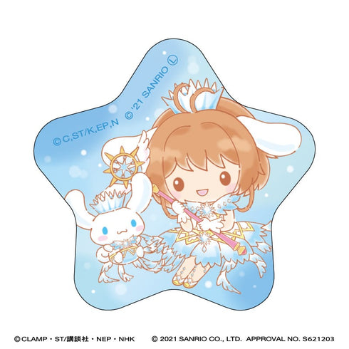 『カードキャプターさくら × サンリオキャラクターズ』星型缶バッジ/シナモロール
