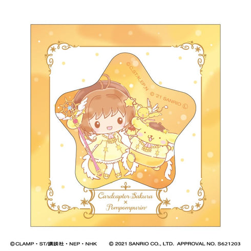 『カードキャプターさくら × サンリオキャラクターズ』星型缶バッジ/ポムポムプリン