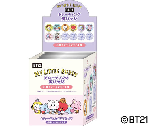 『BT21』集換式罐裝徽章 BOX