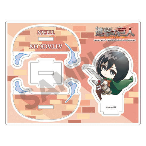 『進撃の巨人』スイングアクリルスタンド ミカサ・アッカーマン ぴょんキャラ