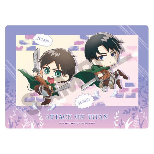 『進撃の巨人』下敷き エレン・イェーガー リヴァイ ぴょんキャラ