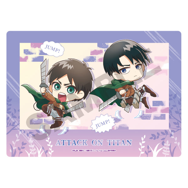 『進撃の巨人』下敷き エレン・イェーガー リヴァイ ぴょんキャラ