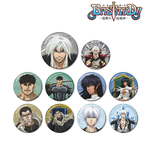『BASTARD!! -暗黒の破壊神-』描き下ろしイラスト ⽟座ver. トレーディング⽸バッジ(全10種)BOX