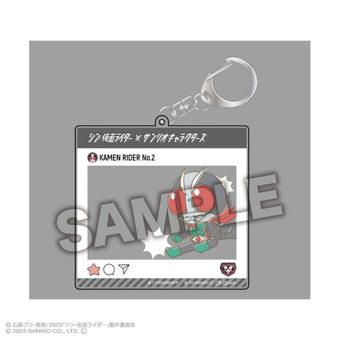 『シン・仮面ライダー×サンリオキャラクターズ』トレーディングSNS風アクリルキーホルダー (全10種) BOX