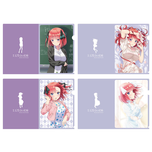 『映画 五等分の花嫁』描き下ろしクリアファイル4枚セット 中野二乃