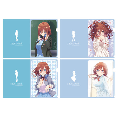 『映画 五等分の花嫁』描き下ろしクリアファイル4枚セット 中野三玖