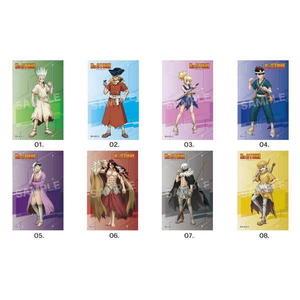 『Dr.STONE』サテン地ステッカー 01 第1弾 (全8種) BOX