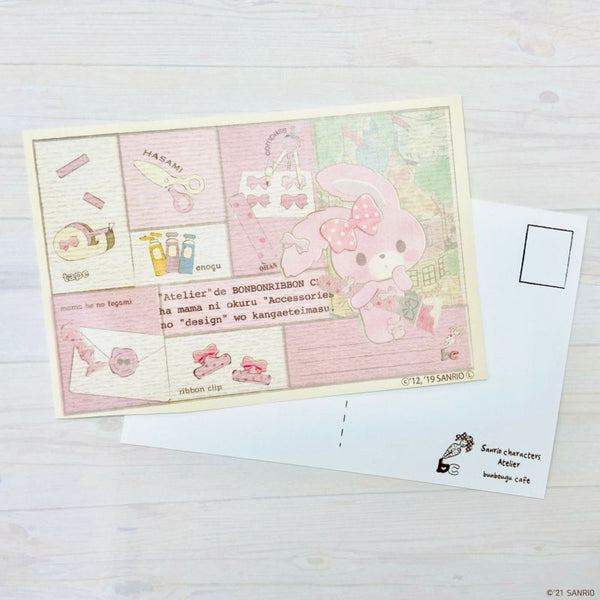 『サンリオ』文房具モチーフポストカード47 ぼんぼんりぼん