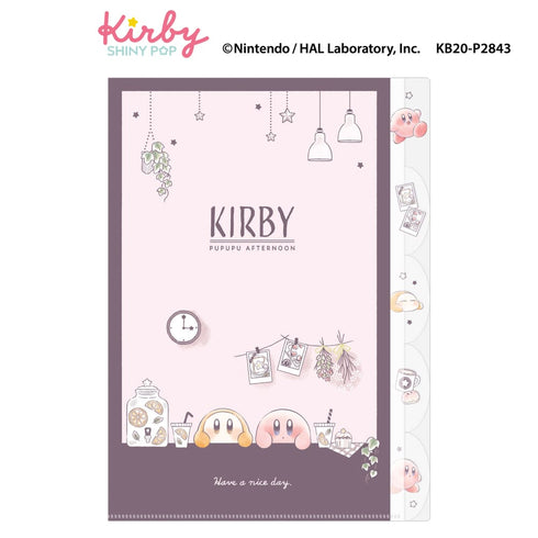 『星のカービィ』ダイカット5インデックスA4クリアファイル PUPUPU AFTERNOON