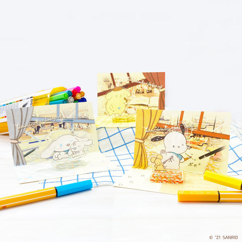 『サンリオ』ミニアクリルスタンド背景カード付き ランダム販売