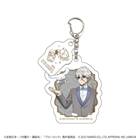 TVアニメ『ブルーロック』×サンリオキャラクターズ パーツ付きアクリルキーホルダー 05/凪 誠士郎×シナモロール(描き下ろしイラスト)