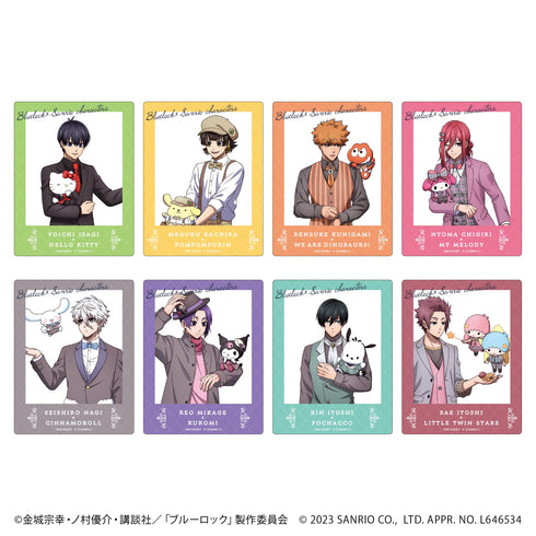 TVアニメ『ブルーロック』×サンリオキャラクターズ アクリルカード 02/パーティーver ブラインド(全8種)(描き下ろしイラスト)