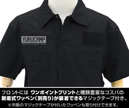 『ゆるキャン△』ゆるキャン△カー ワッペンベースワークシャツ 桜&なでしこ&リン Ver.