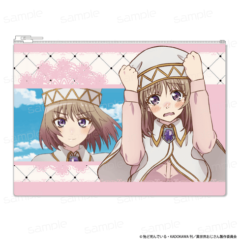 『異世界おじさん』合皮フラットポーチ【アリシア】