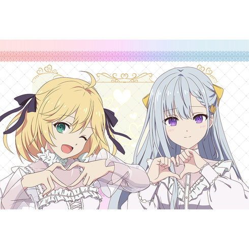 『転生王女と天才令嬢の魔法革命』まくらカバー (アニスフィア&ユフィリア)