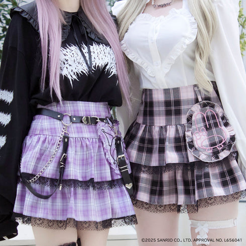『サンリオキャラクターズ』QOOZA × マイメロディ&クロミ / My Melody mini skirt