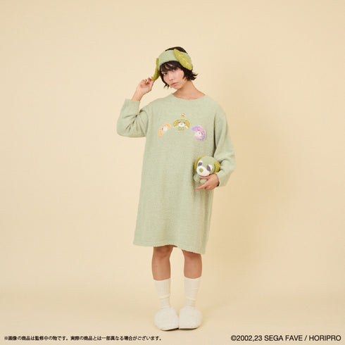 『お茶犬』ルームウェアワンピース (レディース) GRN