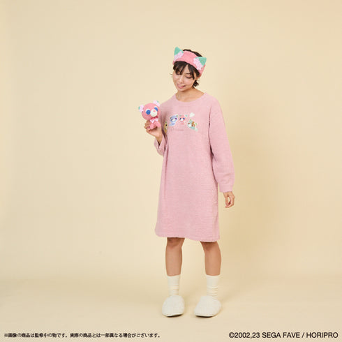 『お茶犬』ルームウェアワンピース (レディース) PNK