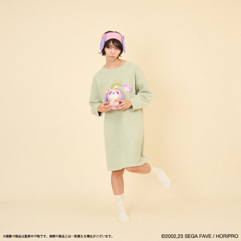 『お茶犬』ルームウェアワンピース (レディース) GRN