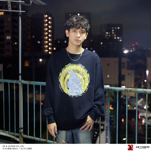 『ゴジラVデストロイア』30周年 シーンイラストスウェット 2(バーニングゴジラ)