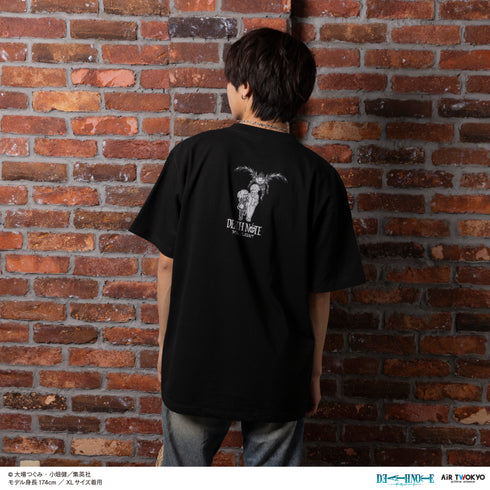 《死亡笔记》第一弹 场景插画T恤 7(夜神月&弥海砂&リューク)黑色
