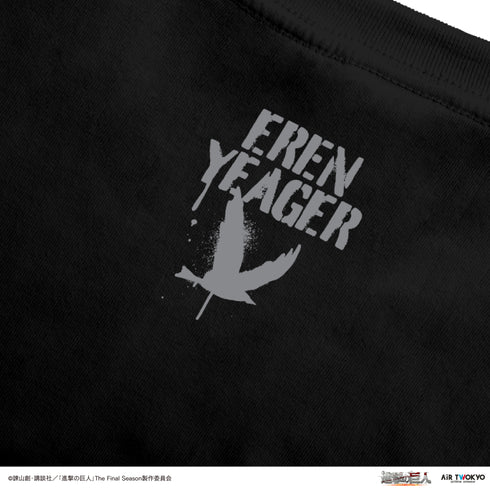 『進撃の巨人』The Final Season ウォールアートTシャツ(エレン)