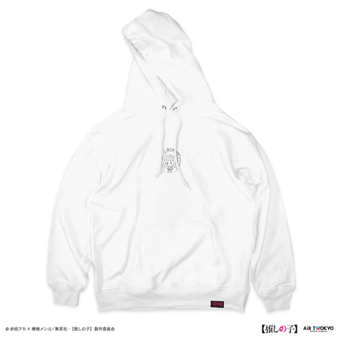 『【推しの子】』TVアニメ第2弾 モノトーンシーンイラストパーカー 4(有馬かな&アクア)ホワイト