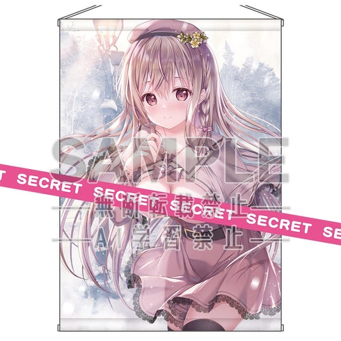 『TwinBox描き下ろし』冬のハプニングデート前田栞 X-RATEDタペストリーB2