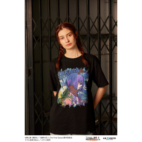 『進撃の巨人』The Final Season ウォールアートTシャツ(ミカサ)