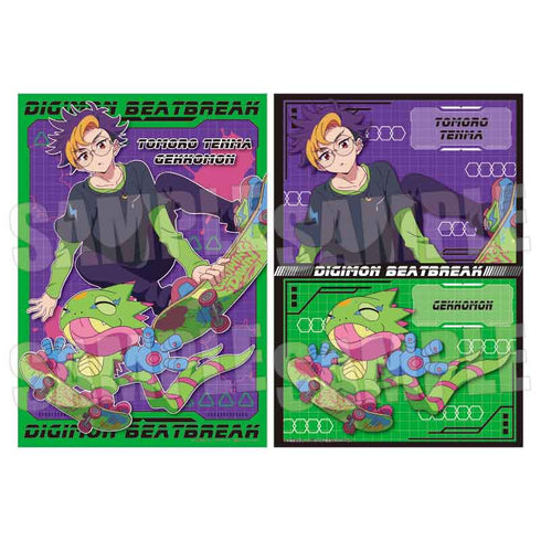 『DIGIMON BEATBREAK』らくピタポスター /天馬 トモロウ&ゲッコーモン Skater ver.
