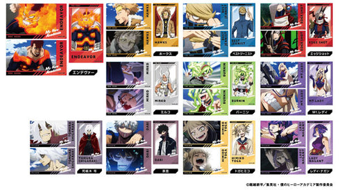 『僕のヒーローアカデミア』メモリーカットステッカー プロヒーロー/ヴィランBOX 11個入りBOX