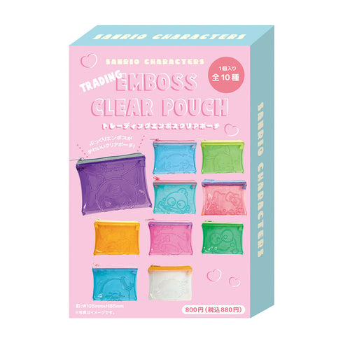 『サンリオキャラクターズ』トレーディングエンボスクリアポーチ キュートウインク【BOX】