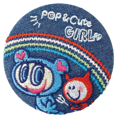 『ANGEL BLUE』エンジェルブルー シークレットデニム刺繍缶バッジ【BOX】