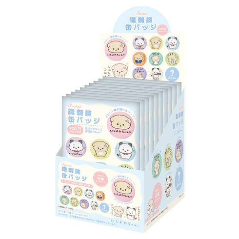 『いしよわちゃん』シークレット織刺繍缶バッジ【BOX】