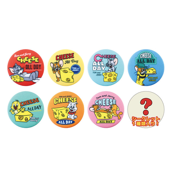 『トムとジェリー』シークレットファブリック缶バッジ CHEESE FUN!【BOX】