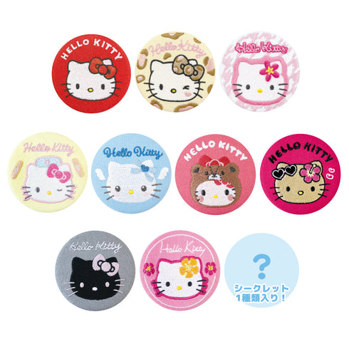 『サンリオキャラクターズ』シークレット刺繍缶バッジ ハローキティ【BOX】