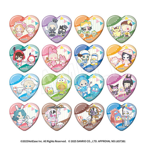 『IdentityV 第五人格×サンリオキャラクターズ』トレーディングハート缶バッジ ミニキャラ【BOX】