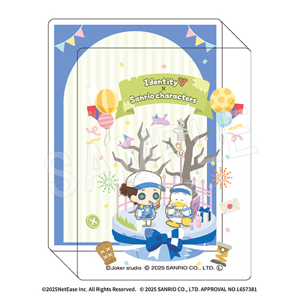 『IdentityV 第五人格×サンリオキャラクターズ』アクリルブロック 傭兵×あひるのペックル