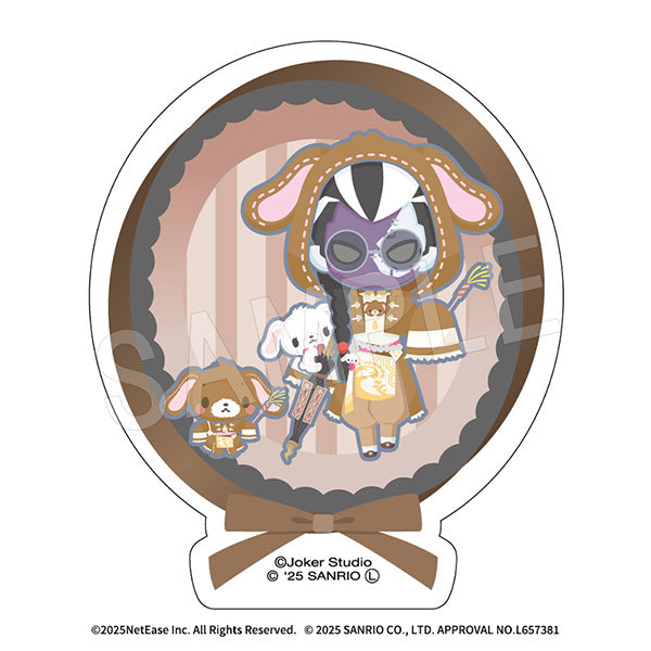 『IdentityV 第五人格×サンリオキャラクターズ』ダイカットステッカー 黒無常×シュガーバニーズ(くろうさ)