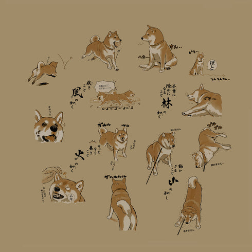 『世界の終わりに柴犬と』風林火山 Tシャツ【202407再販】