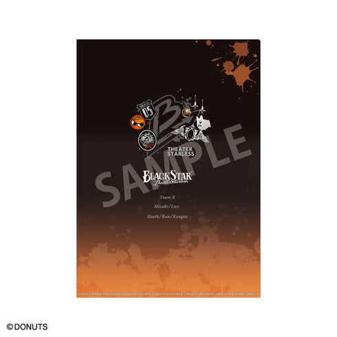 『ブラックスター -Theater Starless-』A4シングルクリアファイル TeamB チームモチーフ